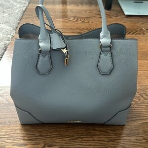 Nine West pebbled leather triple opening bag